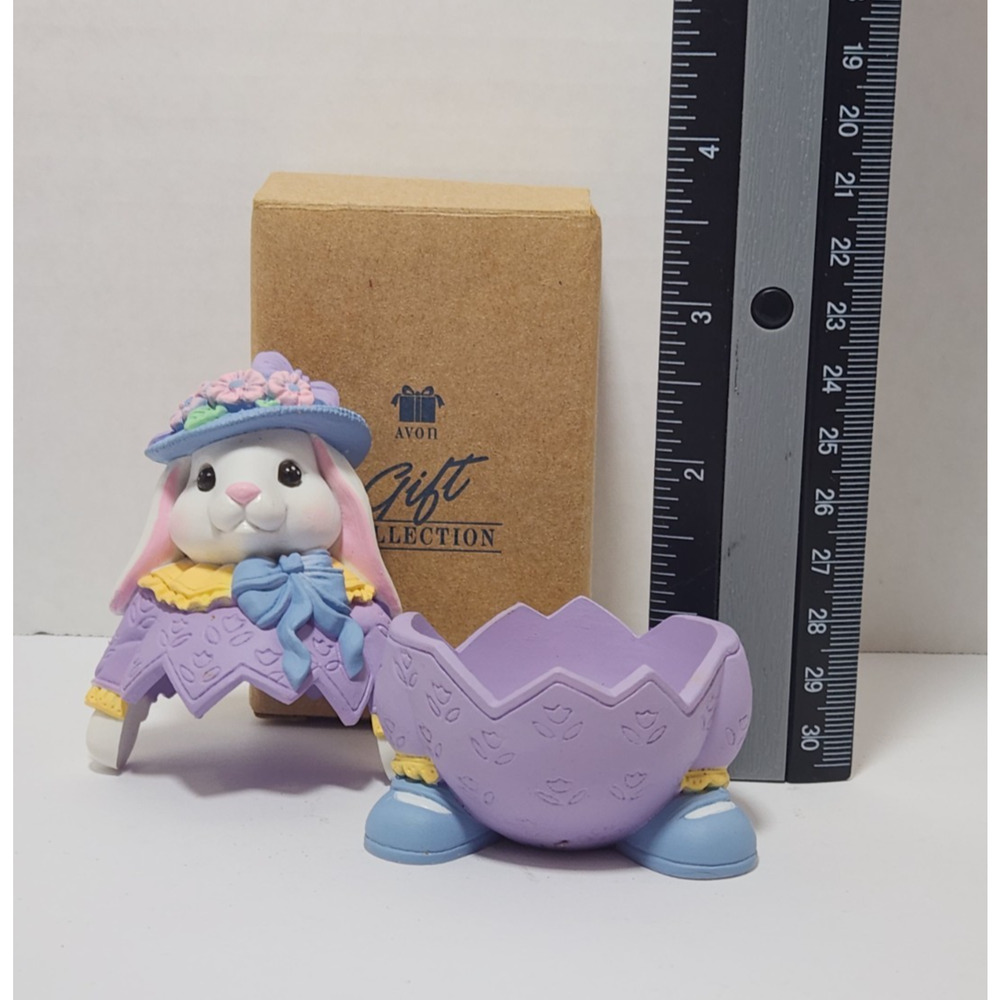3 New Vintage 1997 Avon Egg Pals Easter Egg Holder Original Boxs Lamb Duck Bunny - Picture 11 of 12